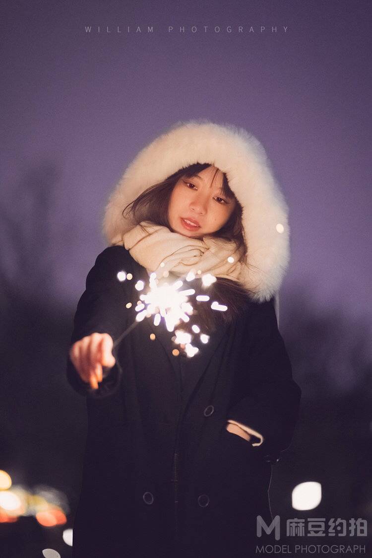 夜景模特