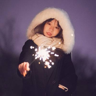 夜景模特
