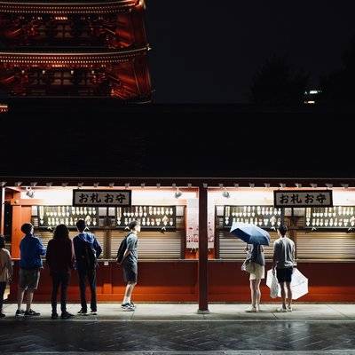 夜景模特