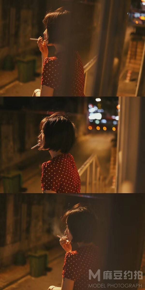 夜景模特