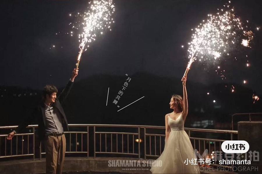 夜景模特