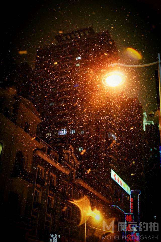 夜景模特