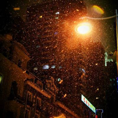 夜景模特