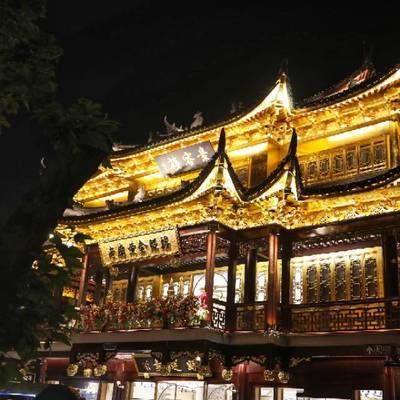 夜景模特