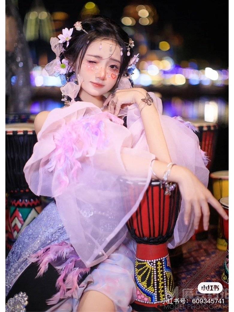 夜景模特