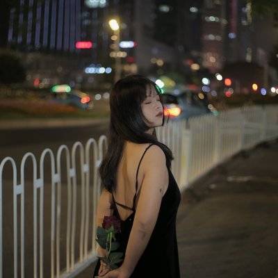 夜景模特