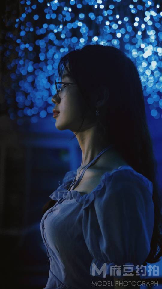 夜景模特