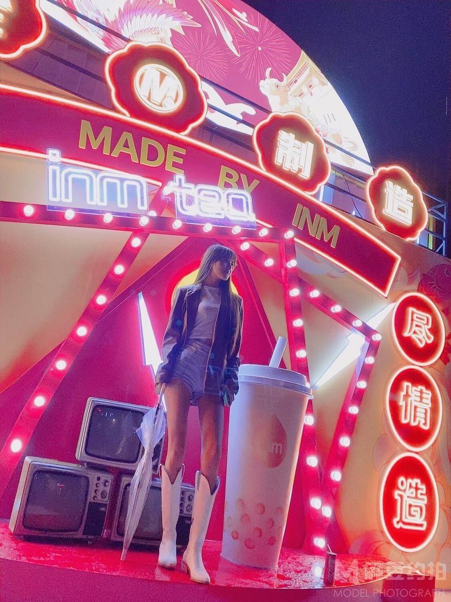 夜景模特