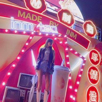 夜景模特