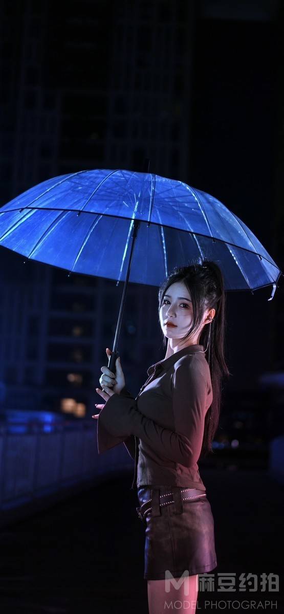 夜景模特