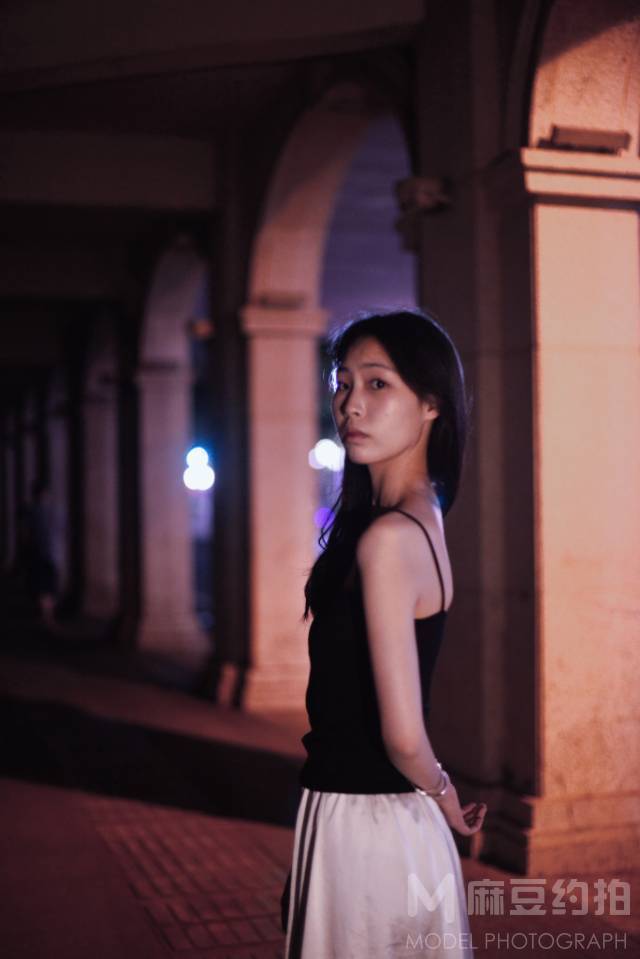 夜景模特