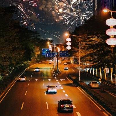 夜景模特