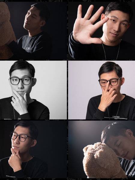 黑白模特