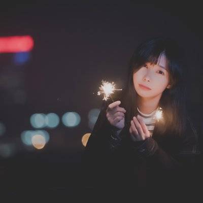 夜景模特