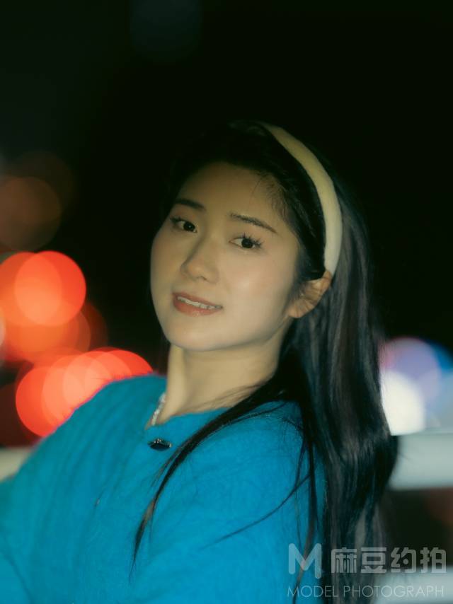 夜景模特