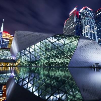 夜景模特