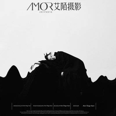 黑白模特