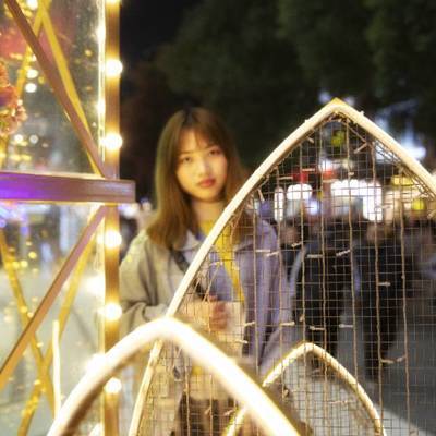 夜景模特