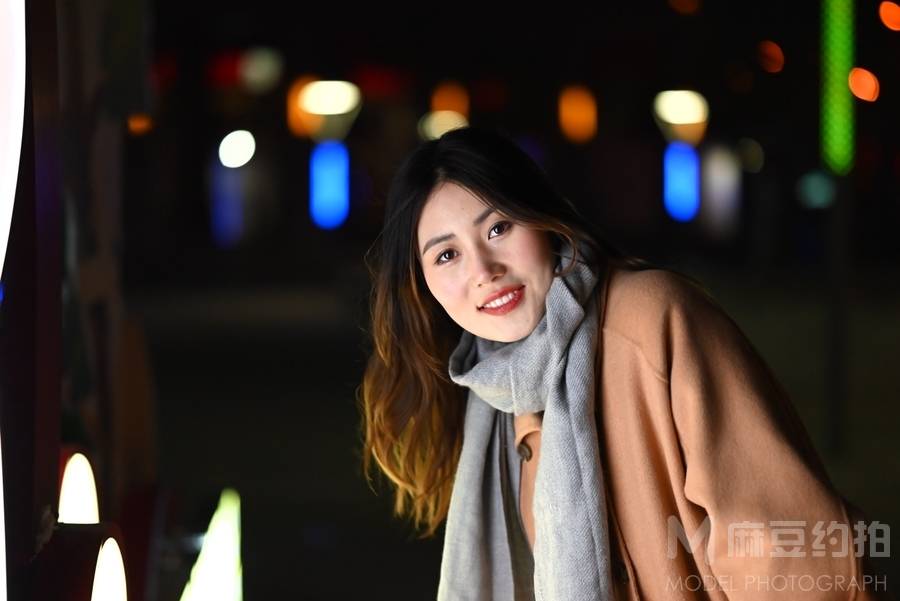 夜景模特