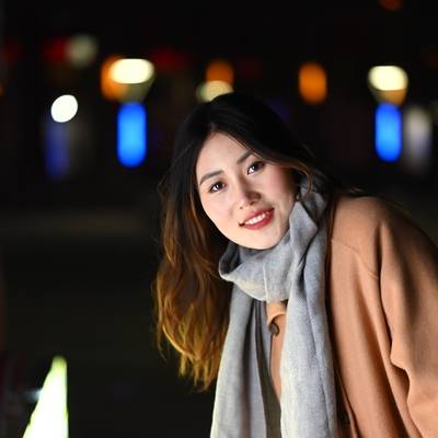 夜景模特