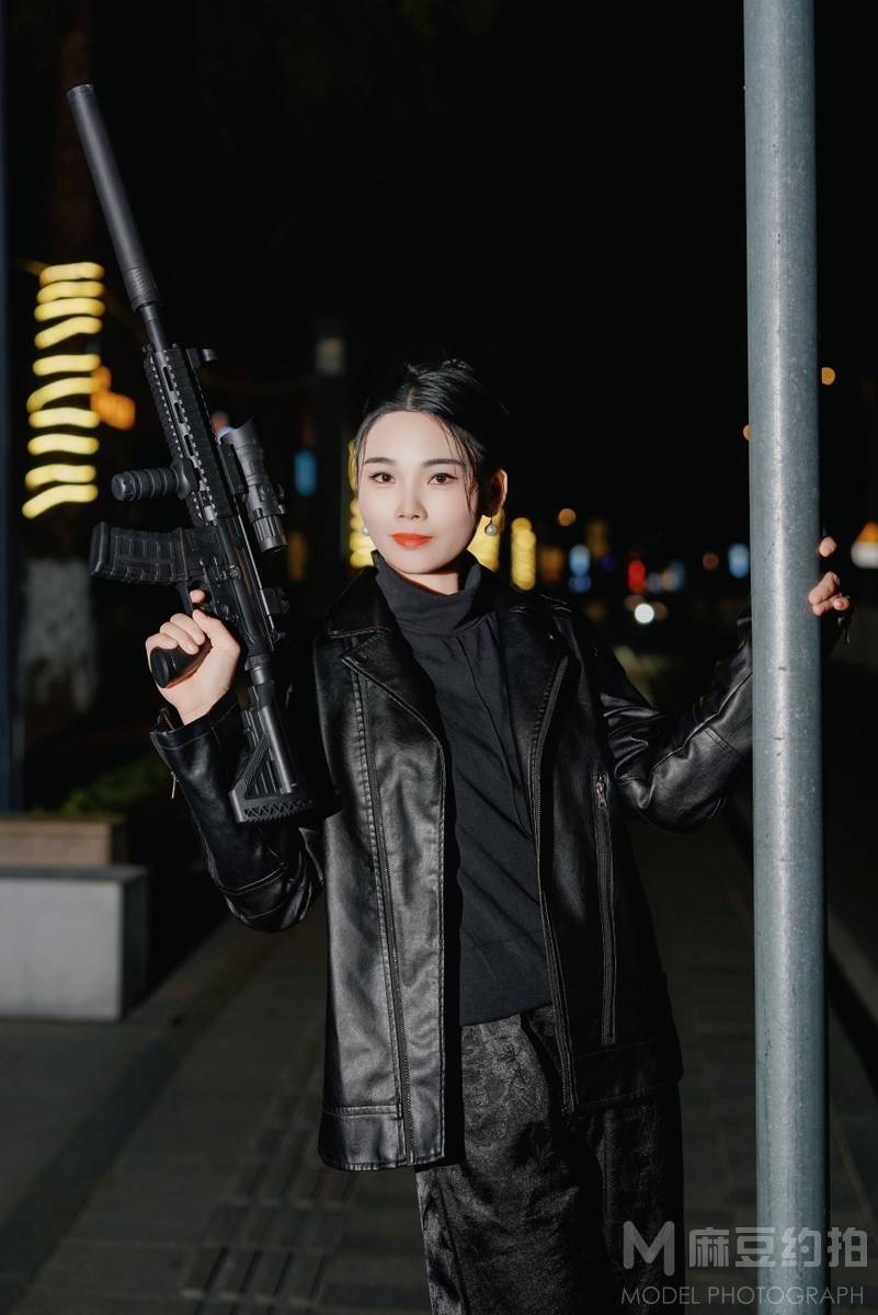 夜景模特