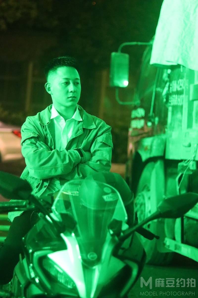 夜景模特