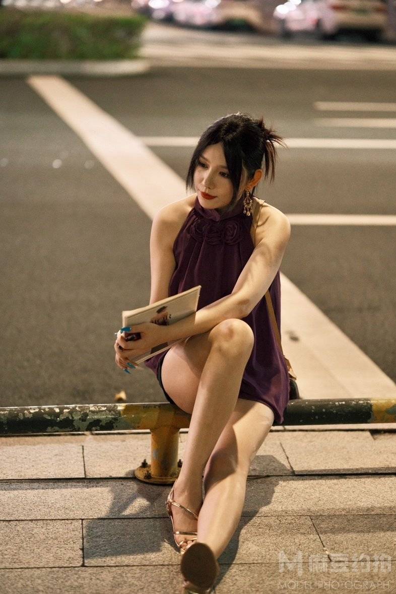夜景模特