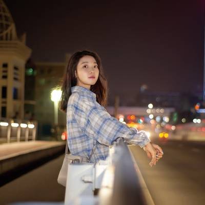 夜景模特