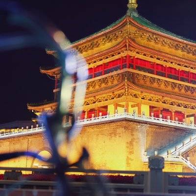 夜景模特