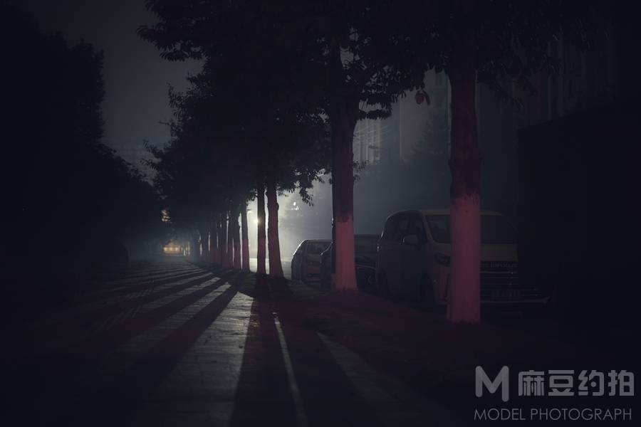 夜景模特