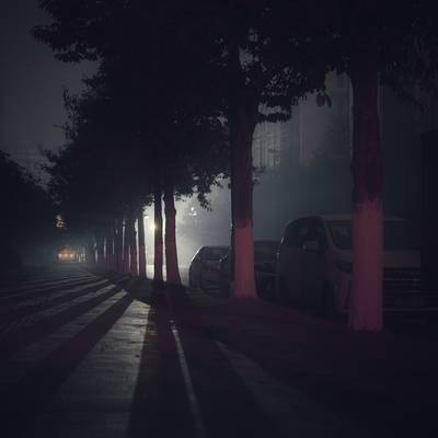 夜景模特
