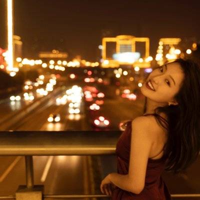 夜景模特