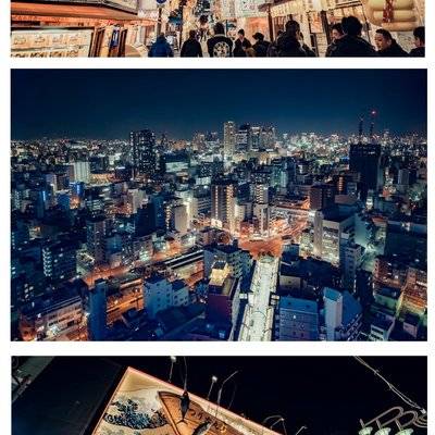 夜景模特