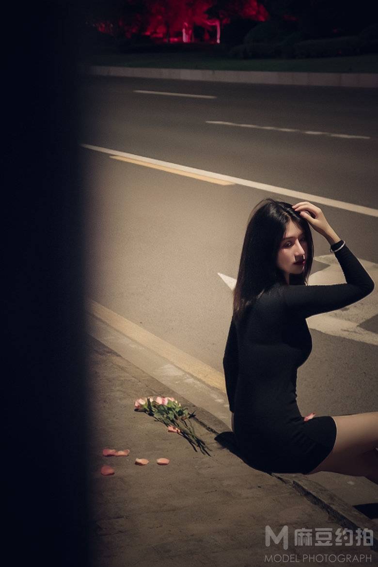 夜景模特