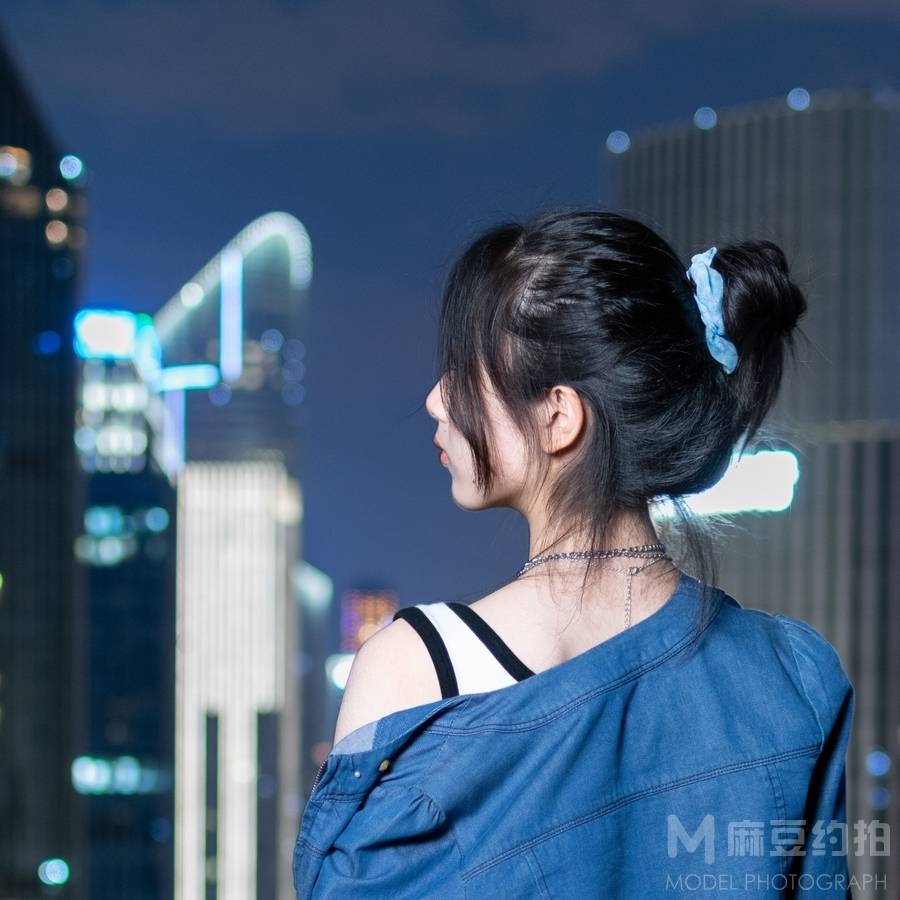 夜景模特