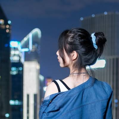 夜景模特