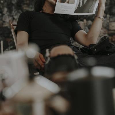 黑白模特
