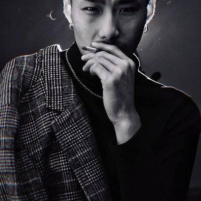 黑白模特