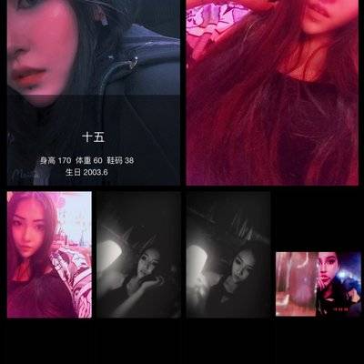 黑白模特
