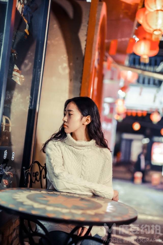 夜景模特