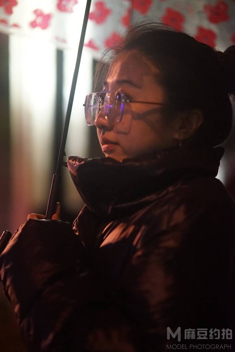 夜景模特