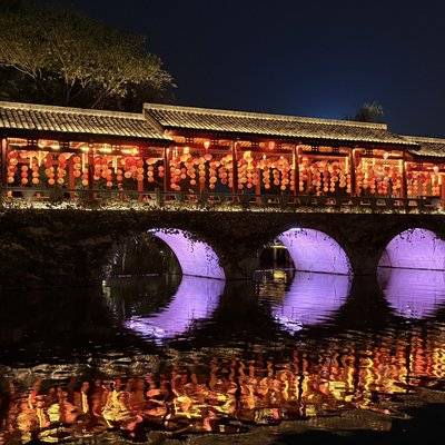 夜景模特