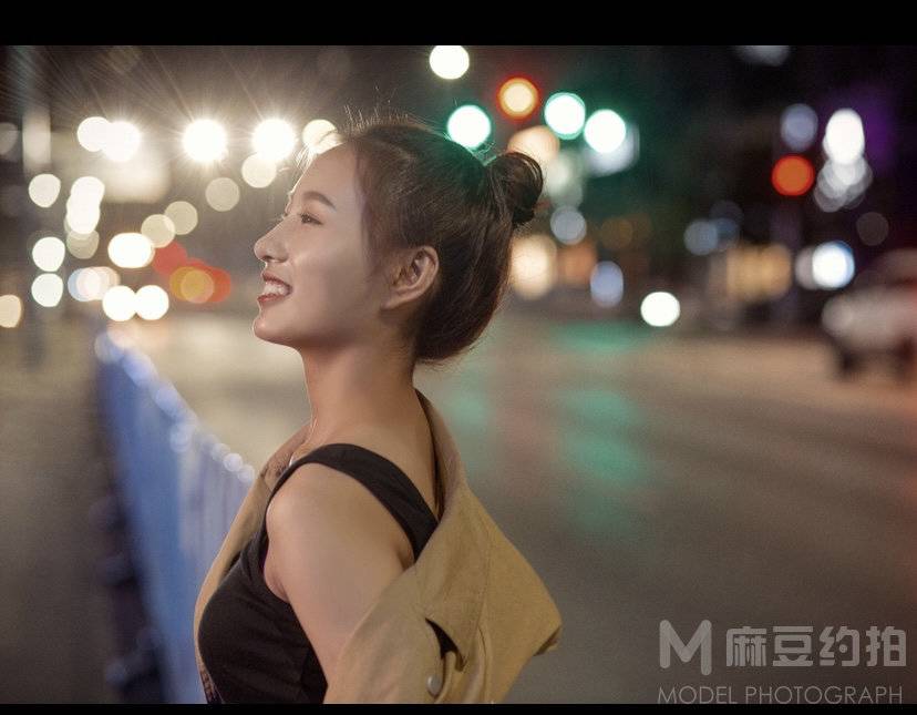 夜景模特