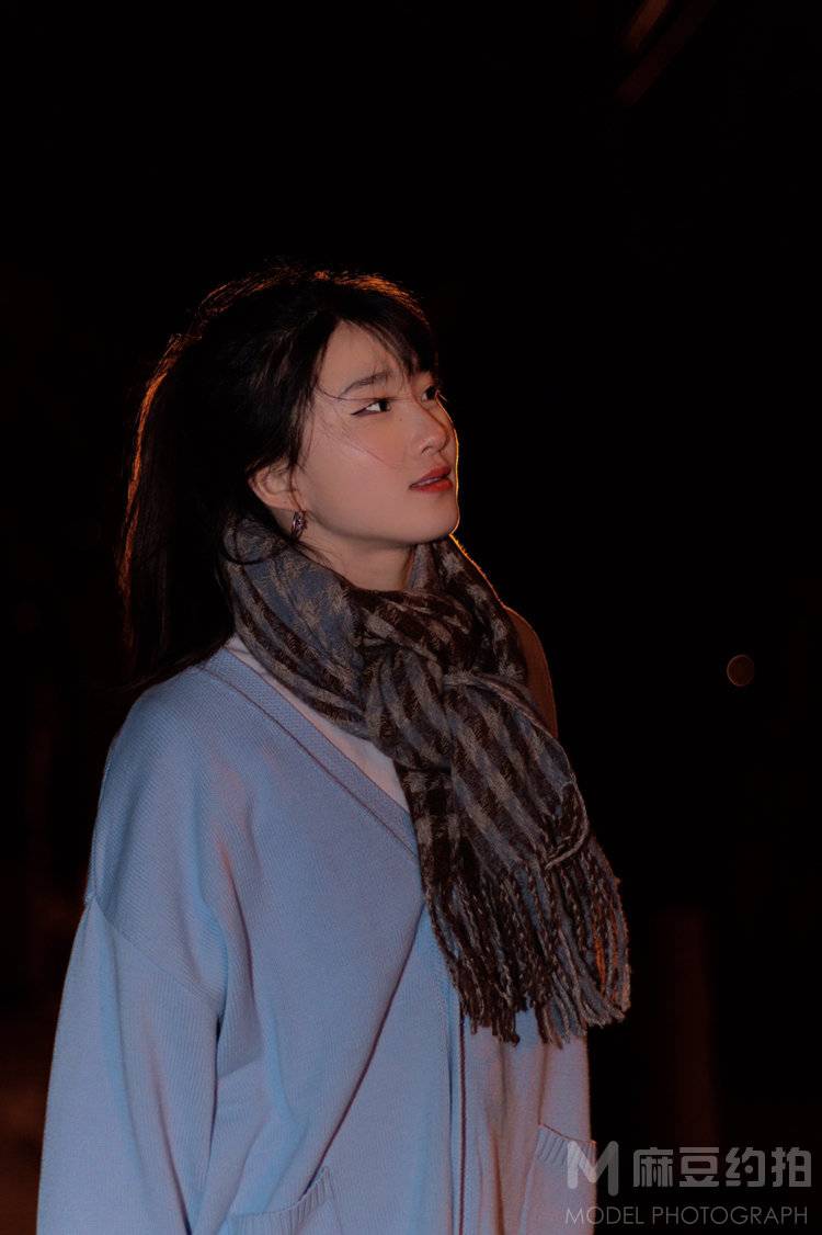 夜景模特