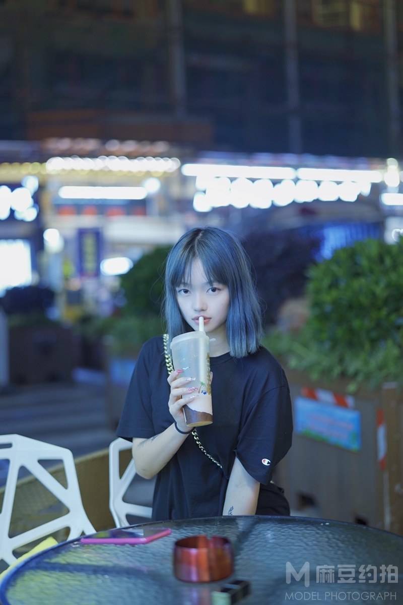 夜景模特