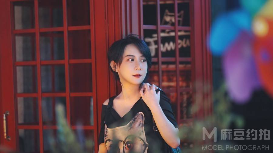 夜景模特