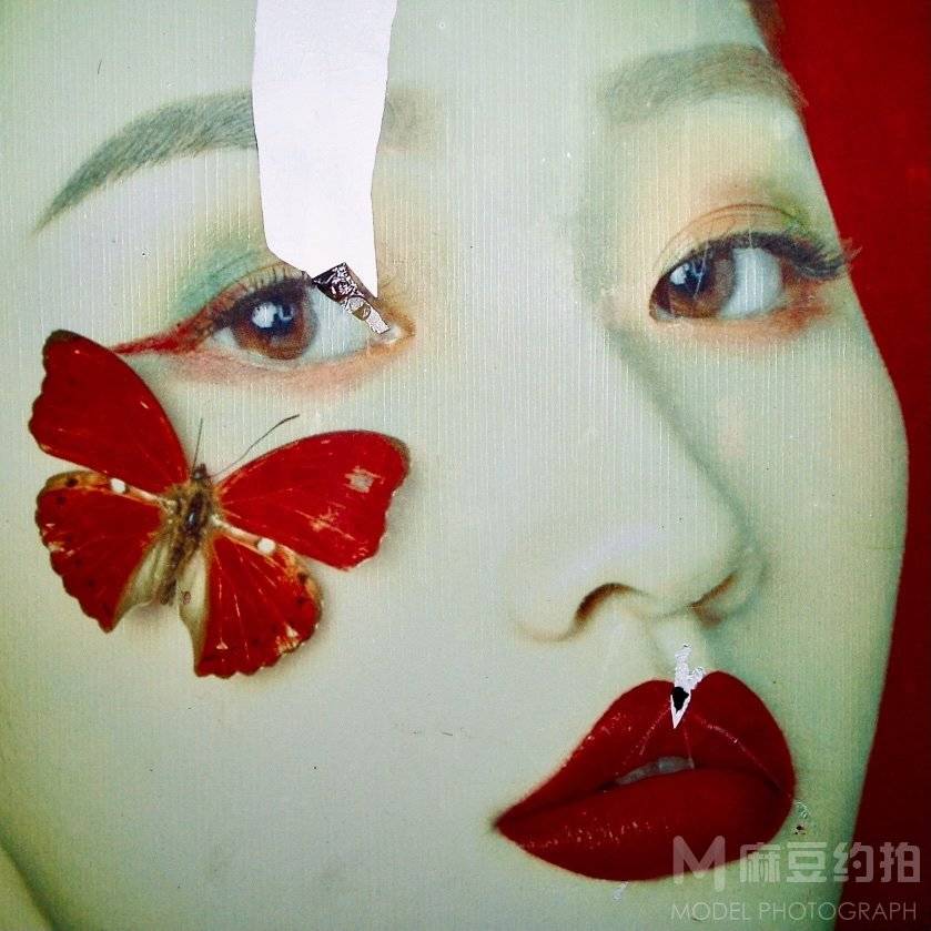 黑白模特