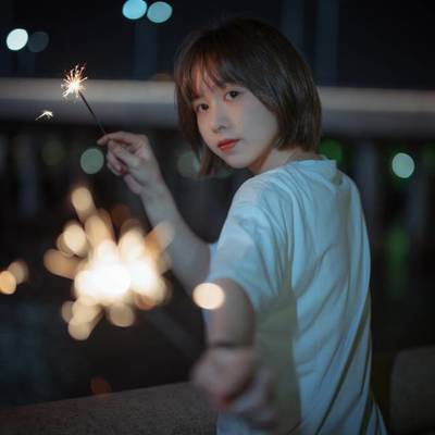 夜景模特