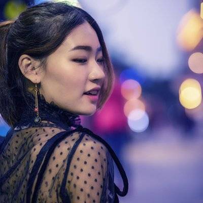 夜景模特