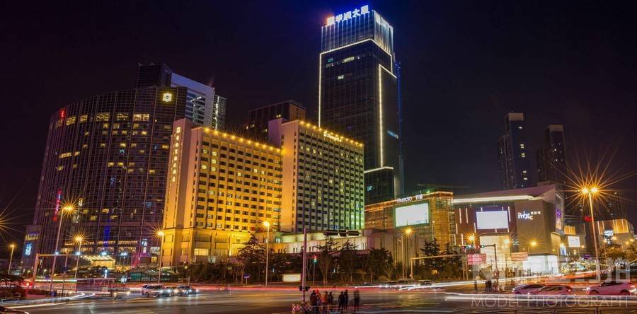 夜景模特